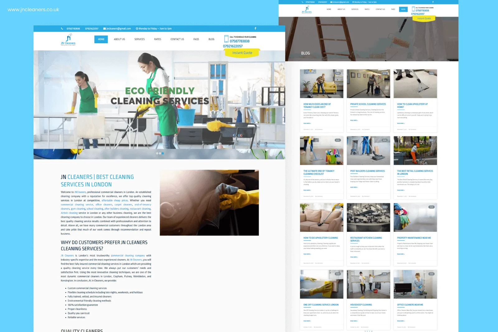 JN Cleaners case studies