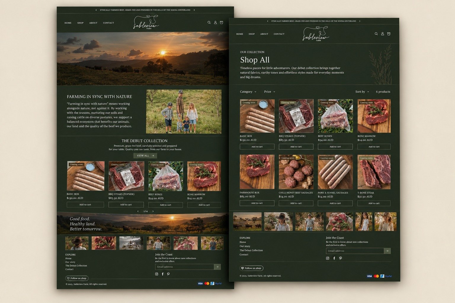 Shopify Store for a Grass-Fed Beef Farm | WebGX